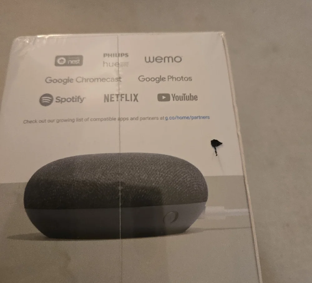Google Home Mini Charcoal Smart Speaker